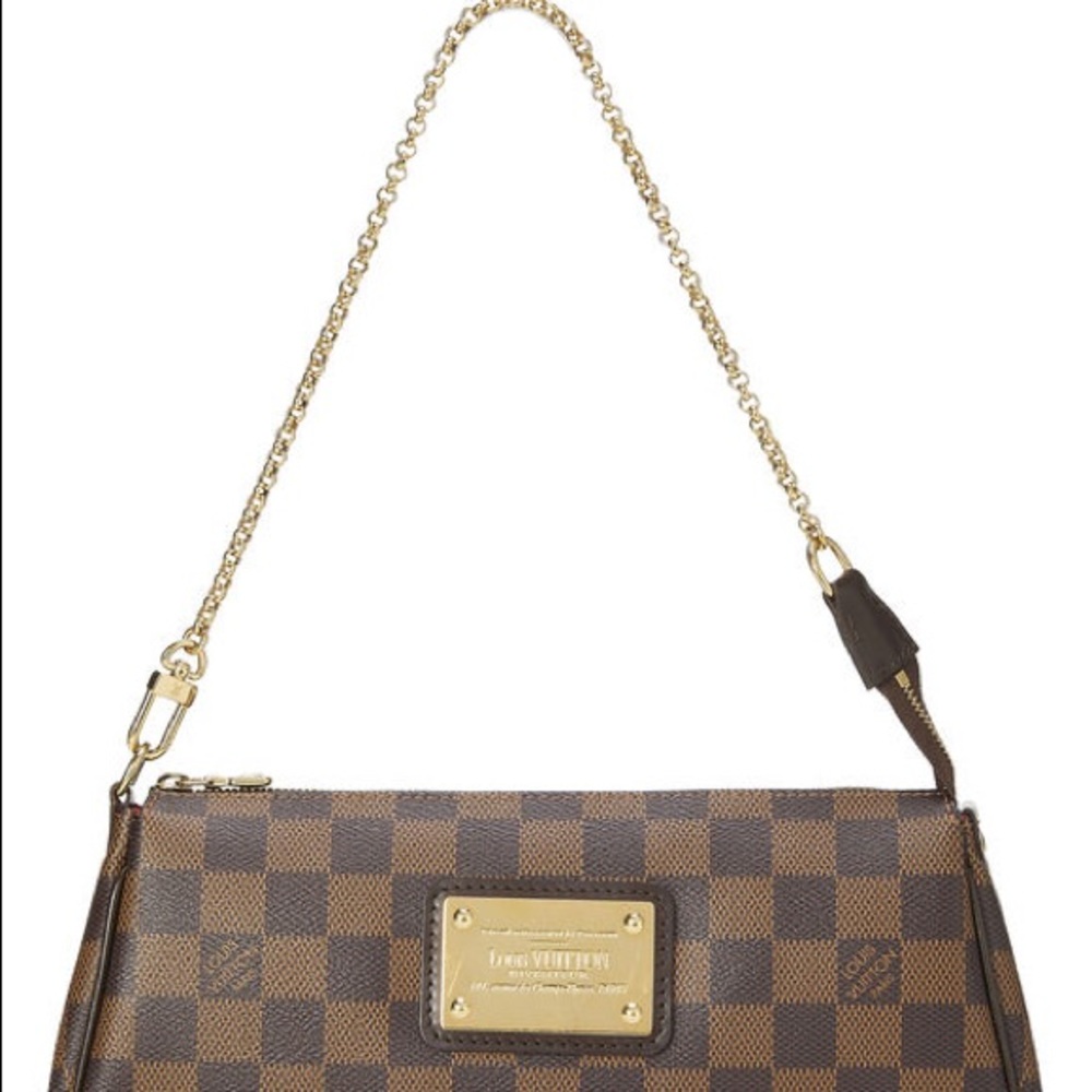 Authentic Louis Vuitton Damier Ebene Eva Crossbody